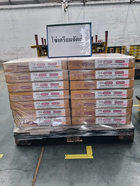 Chain ready for shipment